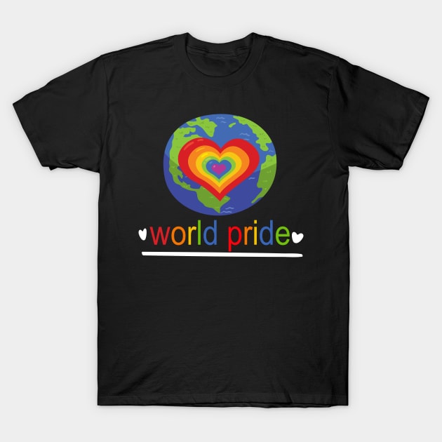 World Pride Lgbt Pride Month T-Shirt by Christyn Evans